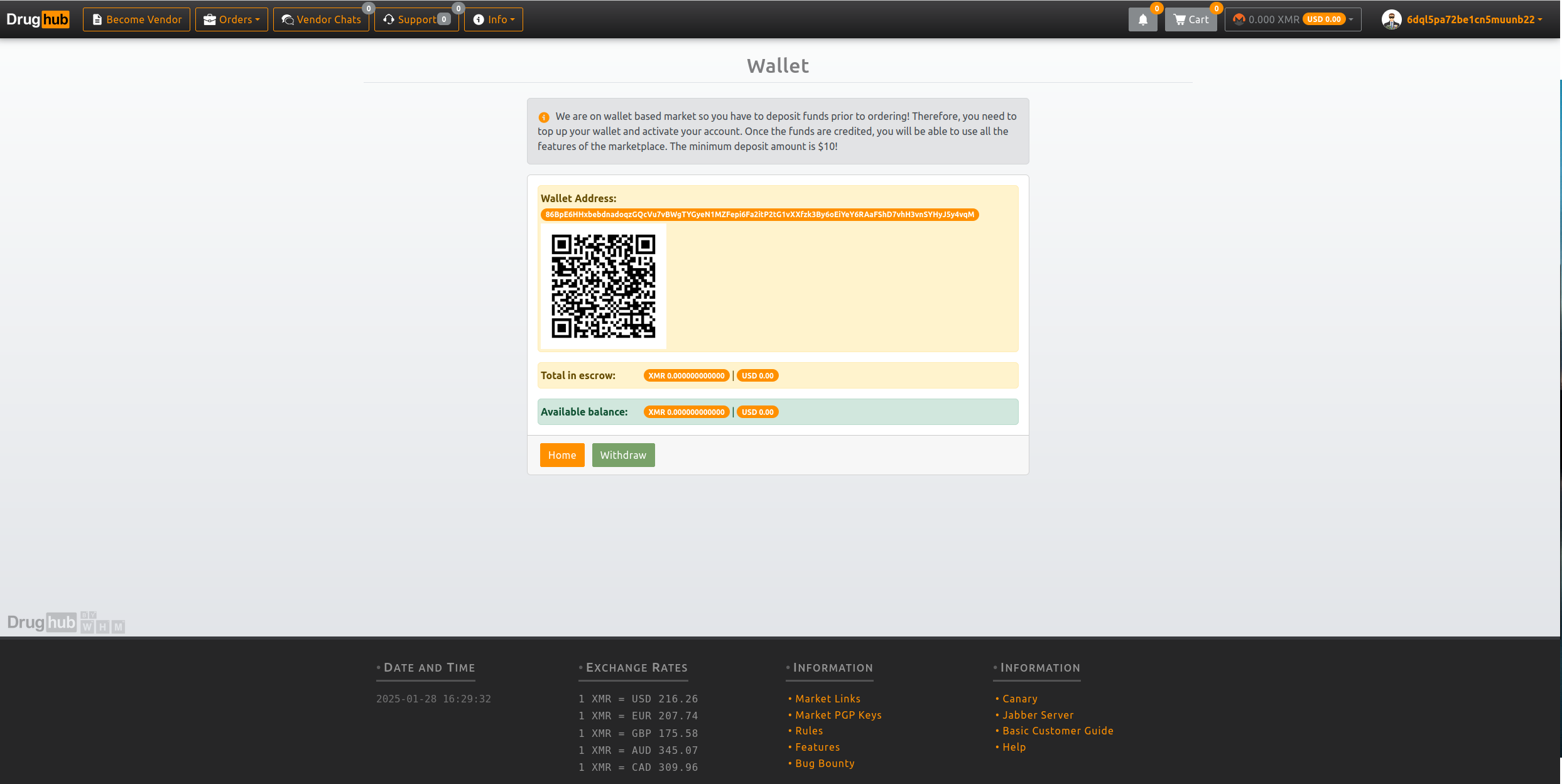 DrugHub Market payments system